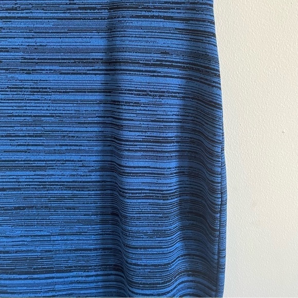 DVF Blue Spacedyed Body Con Midi Dress - Picture 6 of 8